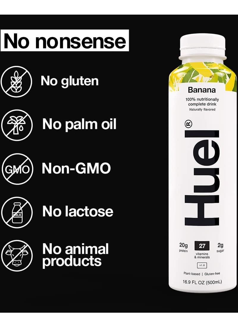 HUELE - Huel Complete Meal Protein Milkshake Banana Flavor 500ml - Image 1