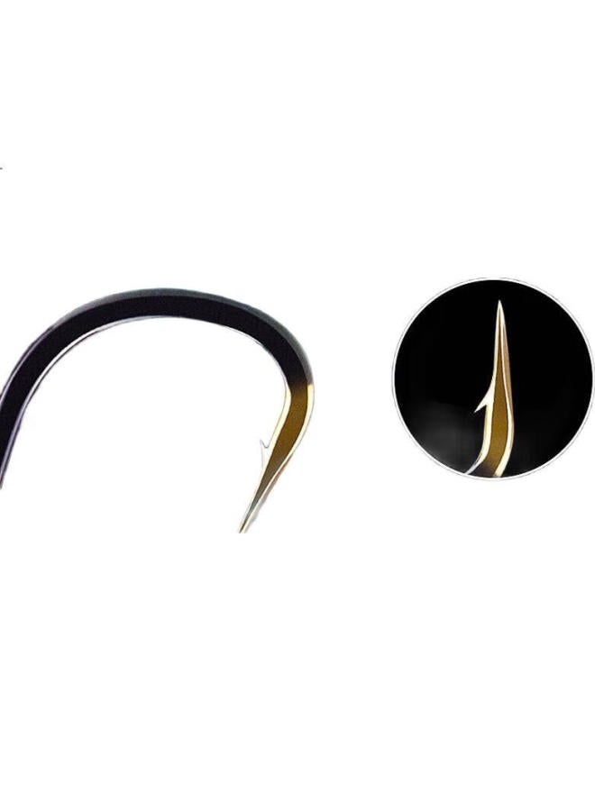 Simago Fish Hooks, Iseni Bulk Tungsten Steel Big Fish Hooks With Barbs, Crucian Carp Fishing Hooks, Iseni No. 4, 35 Pieces - Image 1