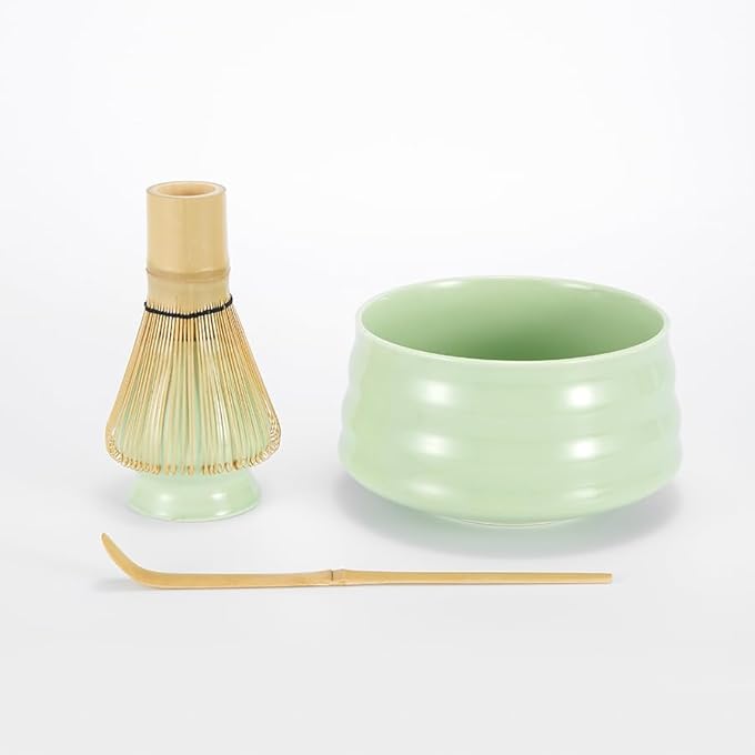 Nekit Matcha Whisk Set Japanese Matcha Tea Set 7Pcs Include Matcha BowlBamboo Matcha Whisk Chasen Scoop Chashaku Whisk HolderStainless Steel Tea SifterTea Making Kit - Image 5