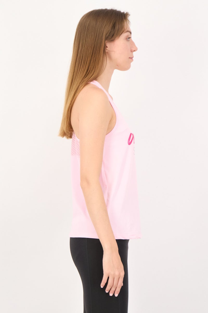 Aeropostale تي شيرت تدريب بلا أكمام للنساء، وردي - Image 2