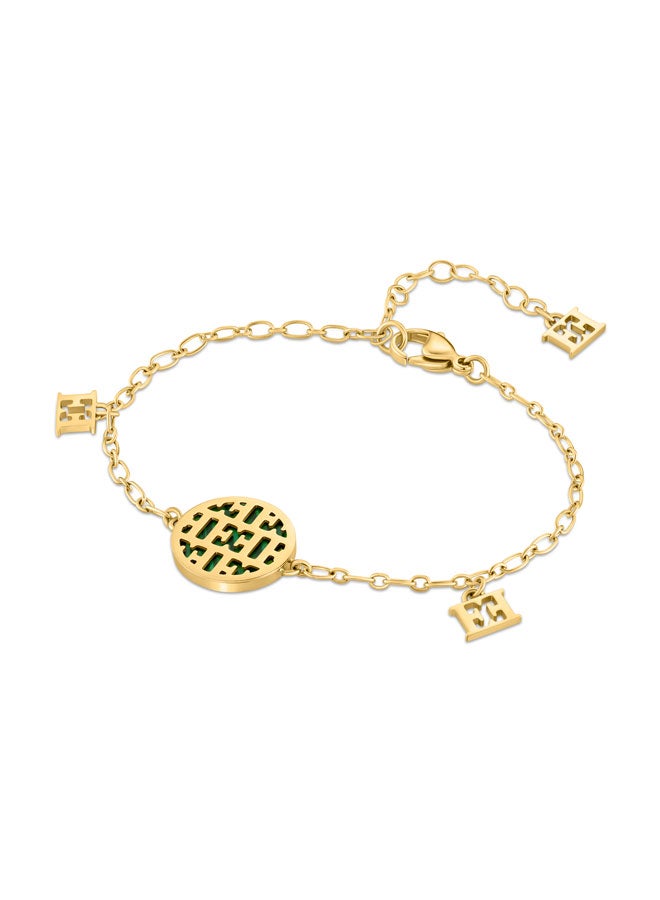 ESCADA Linda Charm Bracelet with Signature Logo and Miniature Charms - Image 1