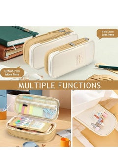 EHOME Pencil Case Expandable Pen Bag Big Capacity Storage with Zipper Large Pencil Pouch Stationery for School Supplies  - Image 4