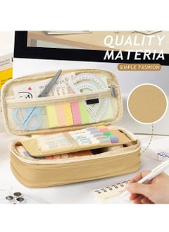 EHOME Pencil Case Expandable Pen Bag Big Capacity Storage with Zipper Large Pencil Pouch Stationery for School Supplies  - Image 5