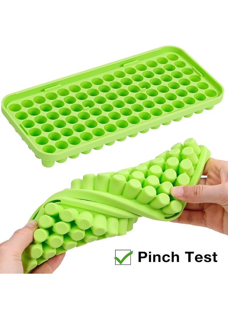 Webake Silicone Ice Cube Tray with Lid Small Ice Nugget Molds 90 Grids Mini Tiny Crushed Ice Trays 2 Pack For Chilled Drinks, Whiskey Cocktails (Stackable, BPA Free) - Image 5