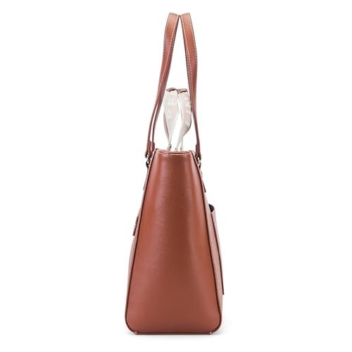 Lino Perros Monroe Tan Commuter Tote Bag - Image 4