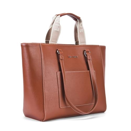 Lino Perros Monroe Tan Commuter Tote Bag - Image 3