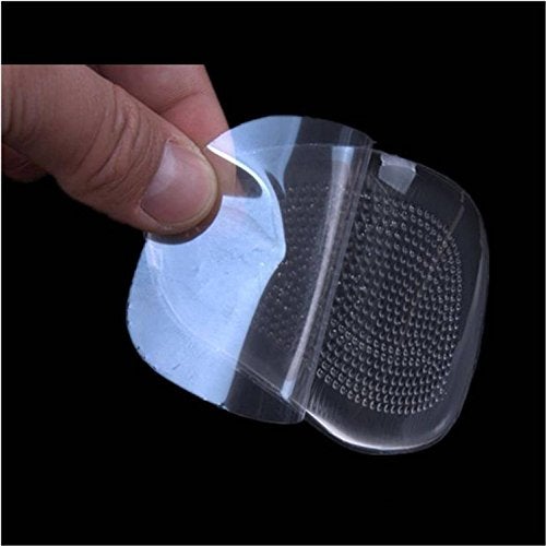 Lify Transparent Silicone Self Adhesive Clear Heel pad (1Pair) & Clear Ball of Foot Cushion (1Pair) Gel Insole for High Heel - Anti Slip Design - 2 Pair Set - Image 4