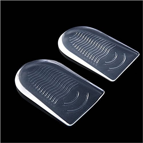Lify Transparent Silicone Self Adhesive Clear Heel pad (1Pair) & Clear Ball of Foot Cushion (1Pair) Gel Insole for High Heel - Anti Slip Design - 2 Pair Set - Image 2