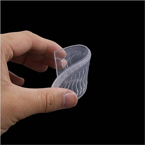 Lify Transparent Silicone Self Adhesive Clear Heel pad (1Pair) & Clear Ball of Foot Cushion (1Pair) Gel Insole for High Heel - Anti Slip Design - 2 Pair Set - Image 3