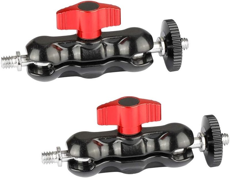 CAMVATE Universal Magic Arm with with Dual Ball Heads(Red,2 Pieces) - 2079 - Image 1