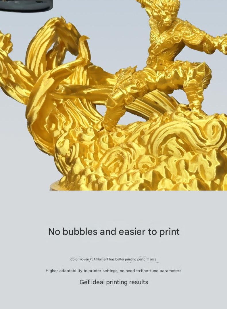 3D Printing Consumables PLA Consumables PLA Silk high Light Adaptation Tuozhu Color Weaving Consumables - Image 3