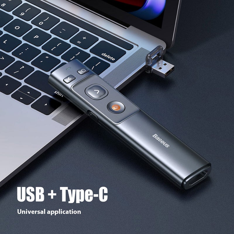 بريزنتر Youpin Baseس Pointer لاسلكي 2.4GHz وحدة تحكم عن بعد لـ Mac Win جهاز عرض بوربوينت بريشنتور قلم عرض PPT - Image 5