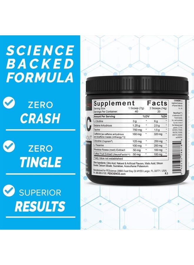 Prolific Pre Workout Powder, Sour Green Apple, 40 Scoop, Energy Supplement with Nitric Oxide