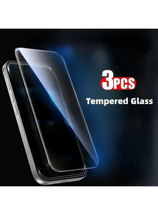 3 Pack Tempered Glass Screen Protector for iPhone 16 Pro Max - Image 2