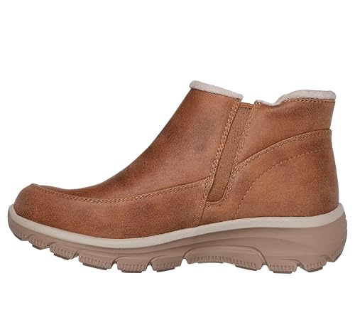 Skechers Women's EASY GOING - INTO FALL zip up bootie, Chestnut, 9 M - Image 2
