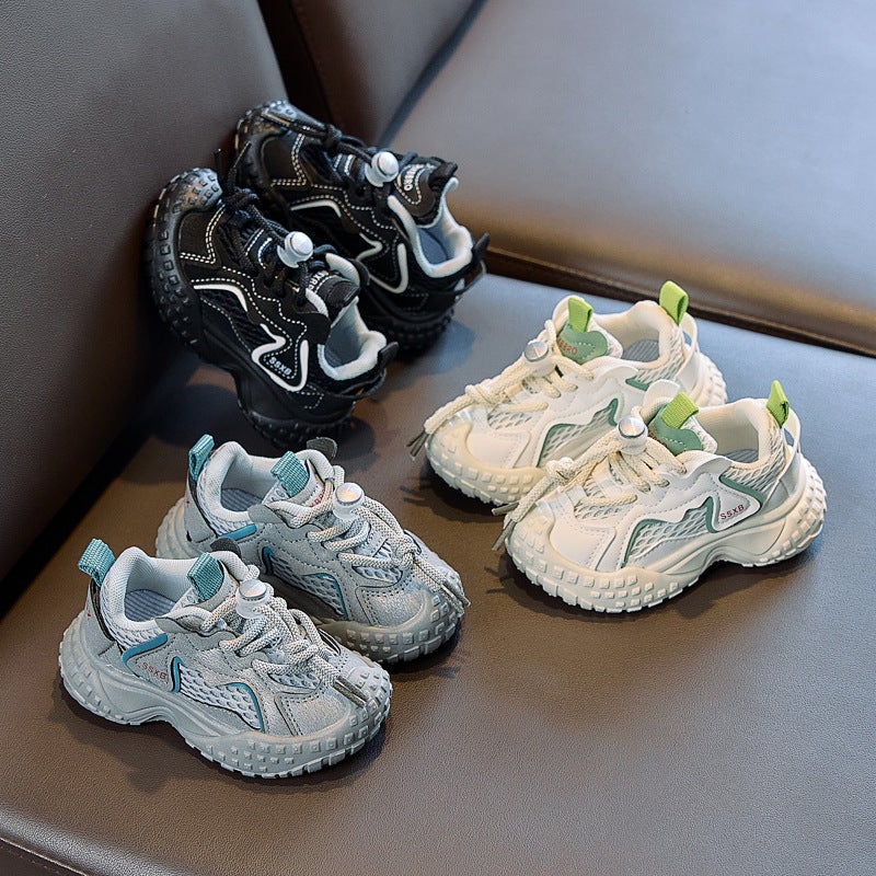 Mesh Sneakers Lightweight Flexible Sole Walking Shoes For Kids Indoor And Outdoor Activities - Image 3