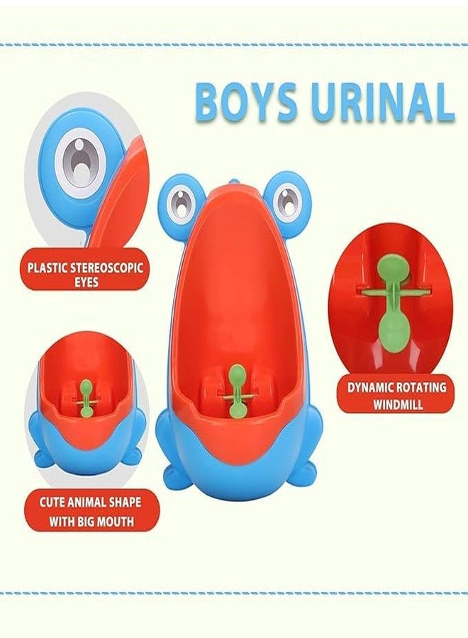MAMYA Frog Pee Training,Cute Potty Training Urinal for Boys with Funny Aiming Target,Urinals for Toddler Boy (Blue) - Image 4