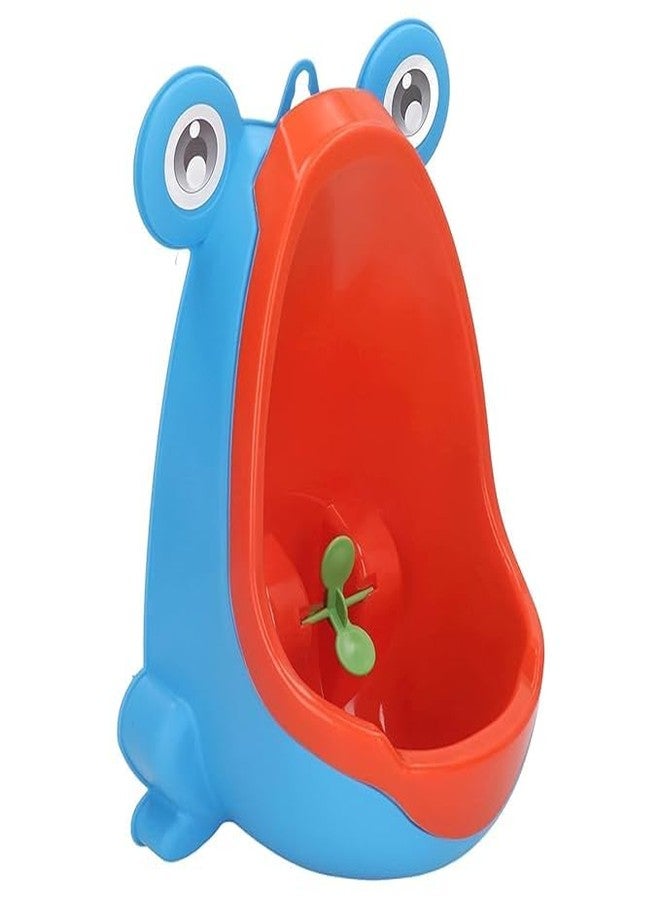 MAMYA Frog Pee Training,Cute Potty Training Urinal for Boys with Funny Aiming Target,Urinals for Toddler Boy (Blue) - Image 1