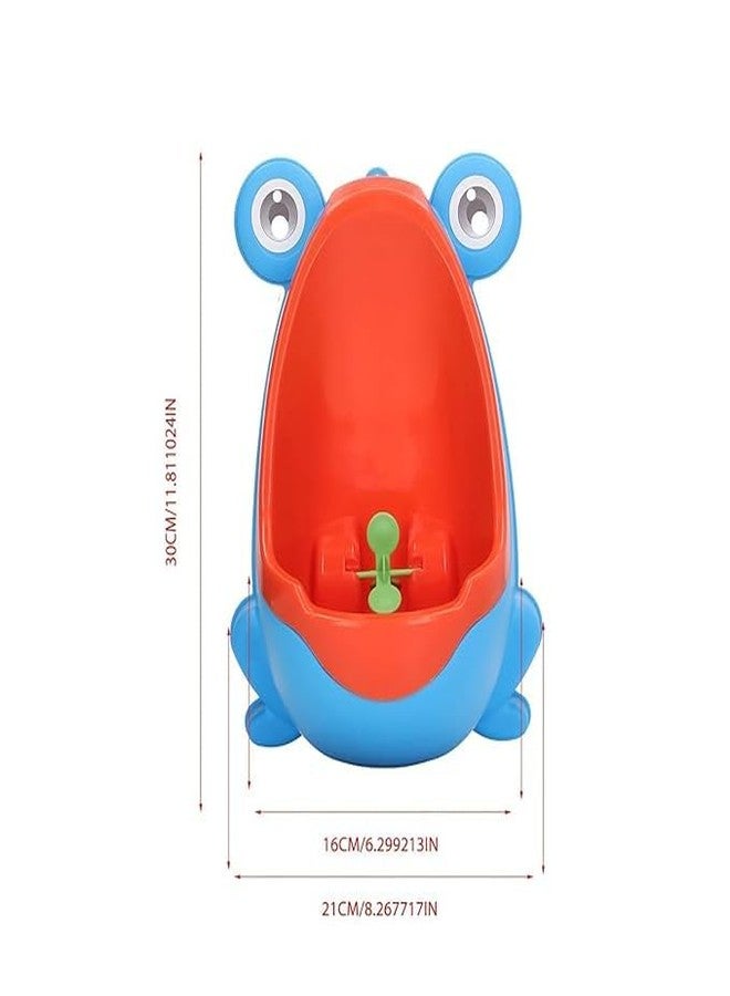 MAMYA Frog Pee Training,Cute Potty Training Urinal for Boys with Funny Aiming Target,Urinals for Toddler Boy (Blue) - Image 2