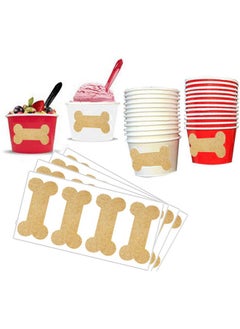 Remarkable Kraft Dog Bone Labels 2.75 X 1.5 Inches Wall Decor Dog Party Decorations Wall Stickers For Kids Boy Girls Room Decorationnursery Decals Wall Decor Easy Paste Removable （120 Pcs）  - Image 2