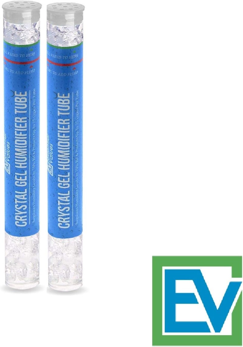 Essential Values 2 Pack Cigar Humidor Packets, Tubes - Humidifier Crystals, Beads - Keeps Humidity at 70% in Cigar Box with PG Infused Gel Protects up to 25 Cigars - Perfect for Travel - Image 4
