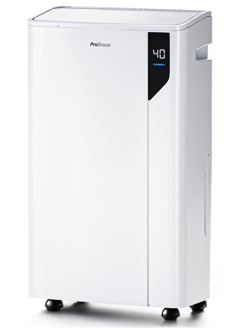 20L/Day Compressor Dehumidifier - Energy Efficient with Laundry Mode, Humidity Sensor & Indicator, Carbon Air Filter for Mould, Damp & Moisture - Dehumidifiers for Home, Office & Bedroom