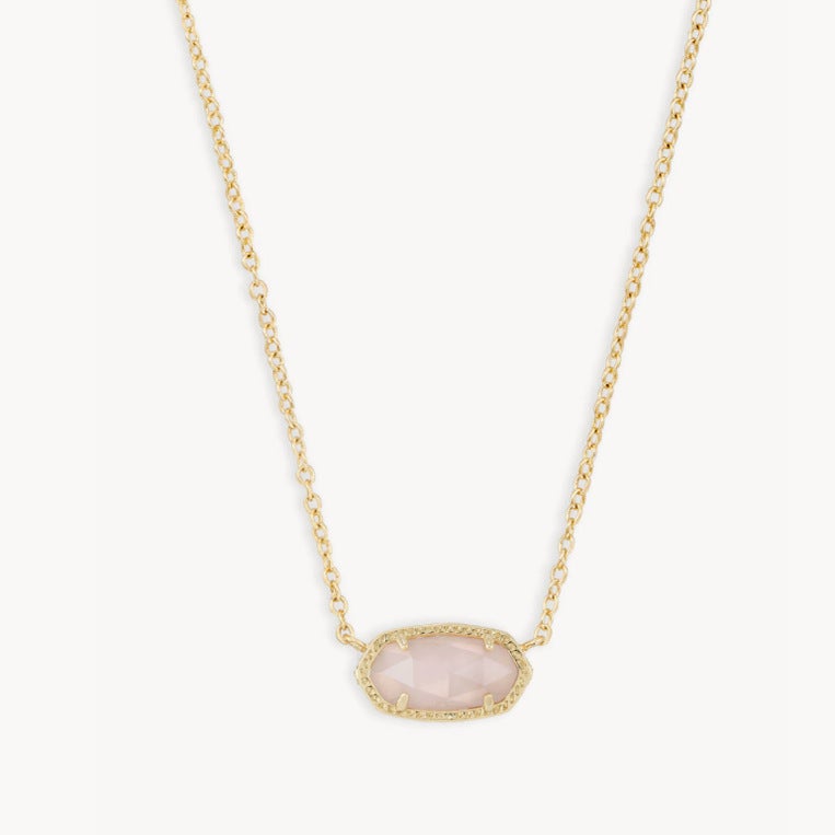 Elisa Style Oval Birthstone Pendant Necklace, Trendy Versatile Jewelry Gift