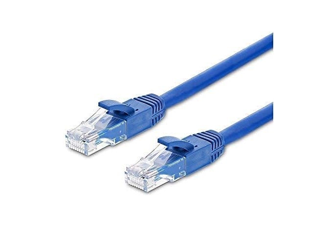 M2 Look كابل LAN M2 Look بطول 3 متر CAT5/5E كابل إيثرنت كابل شبكة RJ45 سلك LAN عالي السرعة كابل كمبيوتر (أزرق) - Image 2