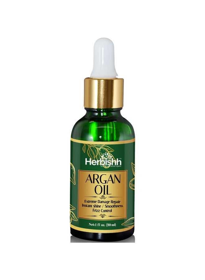 Herbishh Argan Oil for Hair - Deep Condition Hair Treatment Argan Oil - Argan oil for Hair Frizz Control & Damage Repair -30ml - Image 1
