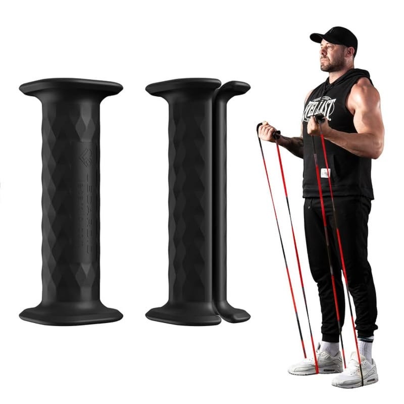 LECARDIO مقابض لecardio لأشرطة المقاومة، مقابض أشرطة التمرين، حماية يديك من الإصابة - Image 1