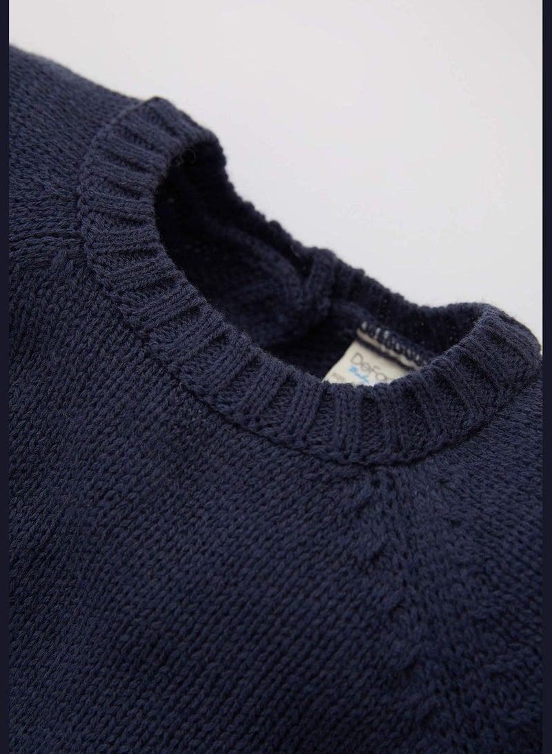 DeFacto BabyBoy Regular Fit Bike Neck Long Sleeve Tricot Pullover - Image 2