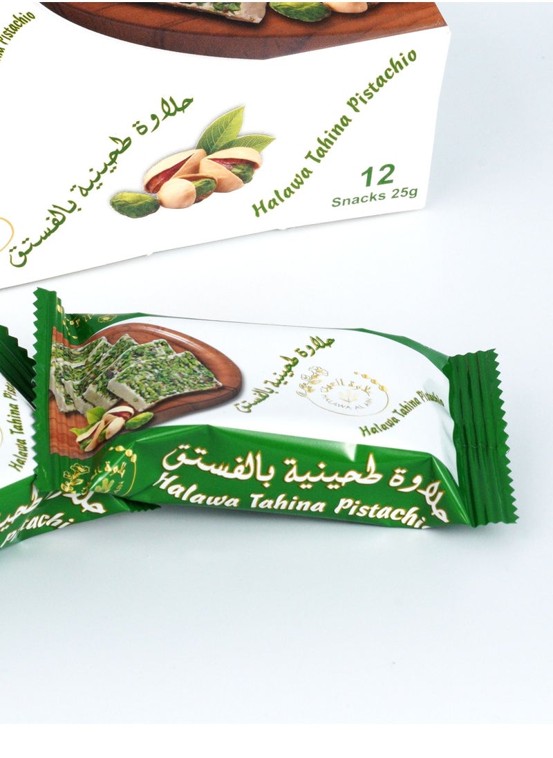 حلاوة العين - حلاوة طحينية بالفستق 12 قطعة - Image 1