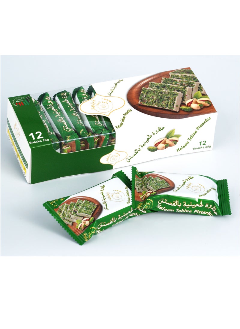 حلاوة العين - حلاوة طحينية بالفستق 12 قطعة - Image 1