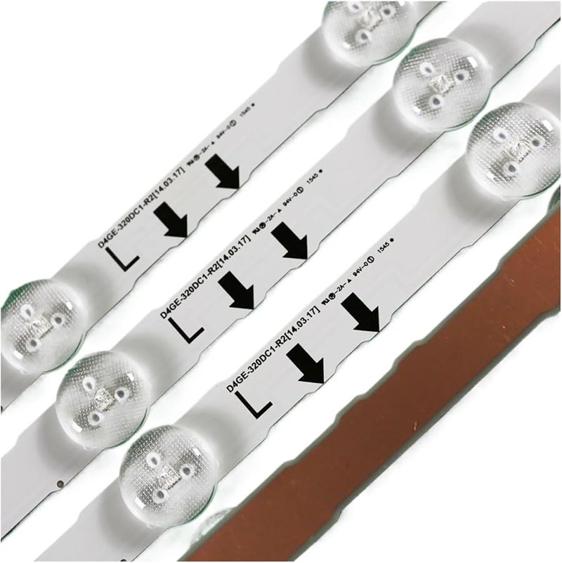 شريط LED 1 طقم 4 قطع لتلفزيونات سامسونج وإل جي الموديلات LT32E310 CY GJ032BGLVXH UN32J6300 UE32H5080 - Image 4