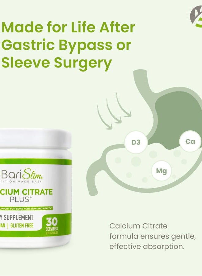 Bari Slim BariSlim Bariatric Calcium Citrate Plus - 600 mg of Calcium Citrate - 30 Servings - Image 4