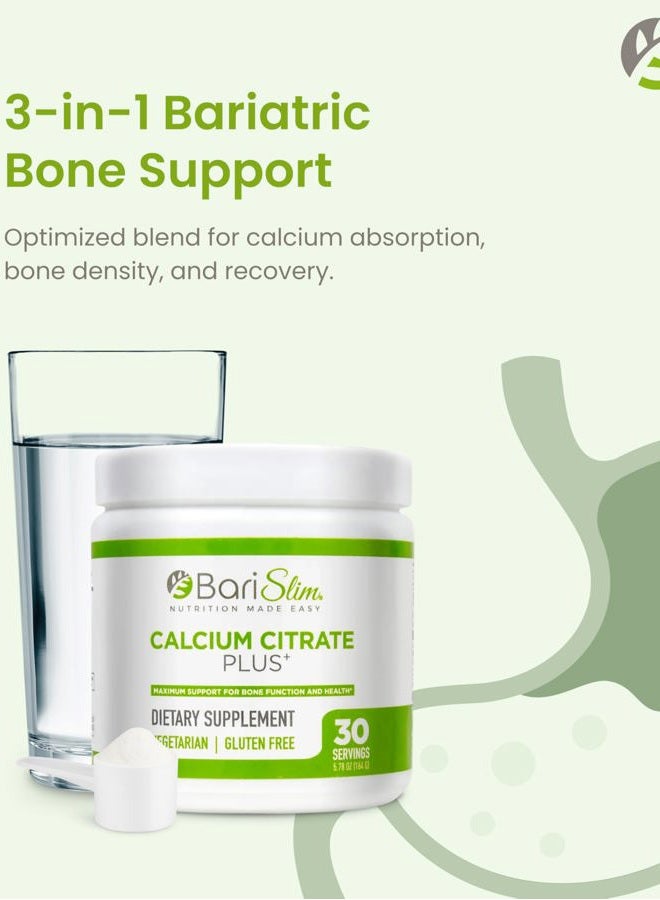 Bari Slim BariSlim Bariatric Calcium Citrate Plus - 600 mg of Calcium Citrate - 30 Servings - Image 5