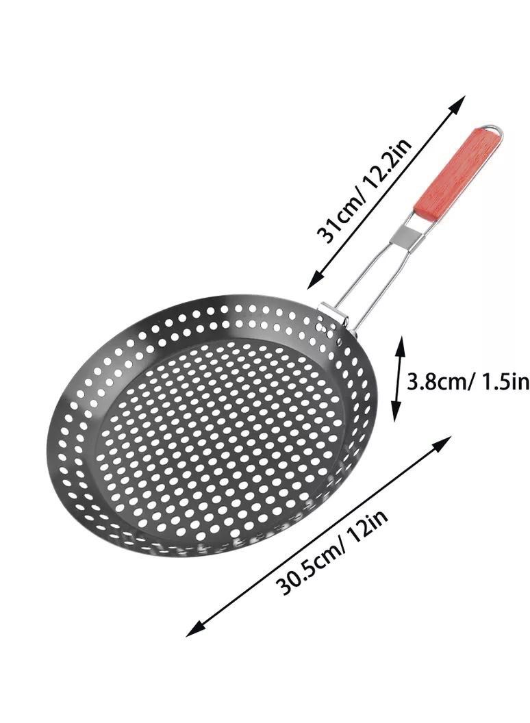 Grease Free Grill Pan with Non-Stick Coating 30cm Diameter - Image 5