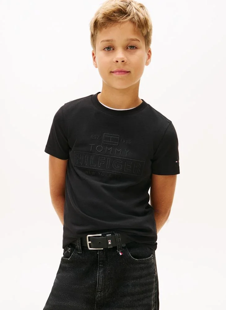 تومي هيلفيغر تيشيرت جرافيك شبابي بخامات متنوعة