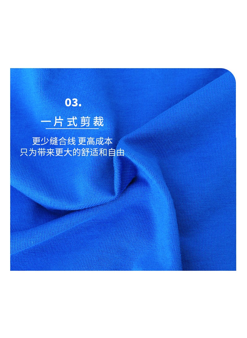 Generic Mens Underwear Mens Pure Cotton Underpants Boxers Personalized Youth Boxer Shorts Breathable Summer Thin Fashionable Tight Pants Blue  - Image 5
