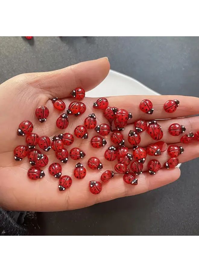 150 قطعة من الخنافس الصغيرة المتوهجة في الظلام، خنافس راتنجية، مستلزمات صنع المجوهرات DIY - Image 3