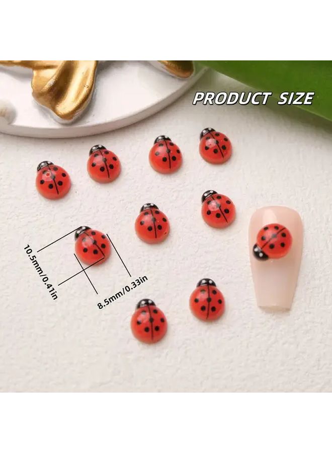 150 قطعة من الخنافس الصغيرة المتوهجة في الظلام، خنافس راتنجية، مستلزمات صنع المجوهرات DIY - Image 5