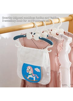 Arabest Baby Hangers for Closet - 20 Pack Baby Clothes Hangers, Adjustable Baby & Kids Hangers for Nursery, Cascading Plastic Childrens Hangers & Infant Pant Hangers for Closet - Space Saving(Blue)  - Image 4