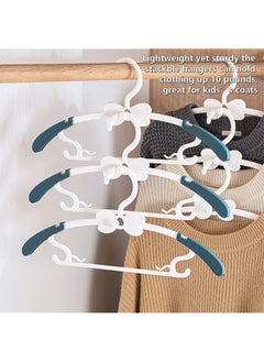 Arabest Baby Hangers for Closet - 20 Pack Baby Clothes Hangers, Adjustable Baby & Kids Hangers for Nursery, Cascading Plastic Childrens Hangers & Infant Pant Hangers for Closet - Space Saving(Blue)  - Image 3