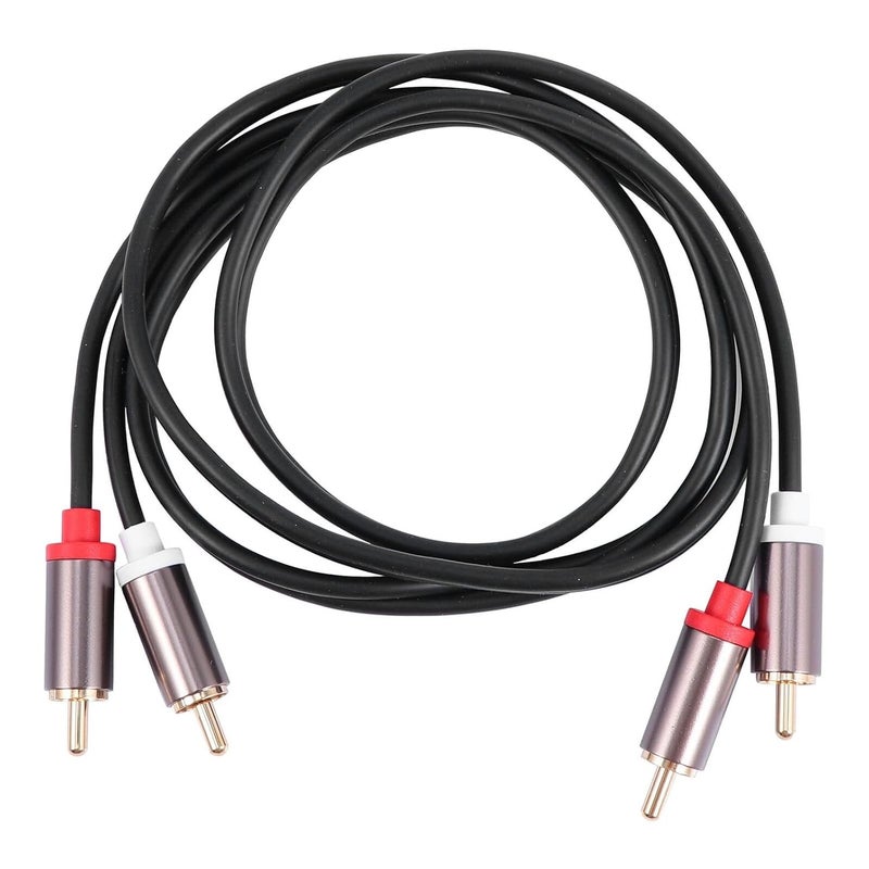 3 Meter Male Stereo Audio Cable with Dual Connectors Extension Cord for Home Theater HDTV Amplifier Surround Sound Systems - Image 1