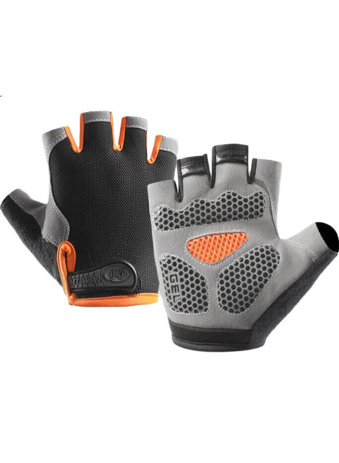 Car Return Chegui Mu Cycling Half Finger Gloves Sports Fitness Outdoor Climbing Breathable Shock Absorption Anti-slip Sweat-absorbing Gloves - Image 2