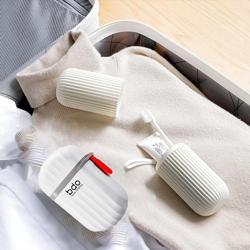 HEVIR Travel Soap Case and Toothbrush Holder Set - Waterproof, Leakproof Soap Dish with Convenient Handle for Bathroom, Camping, and Outdoor Use - Durable Soap Box with Lid and Toothbrush Case - Image 5