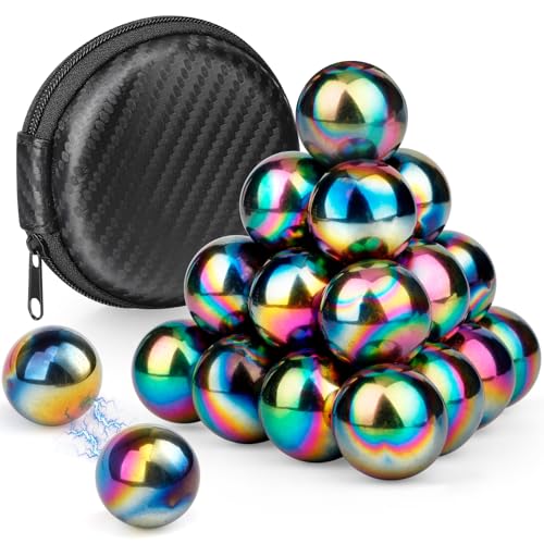 Amarlozn Fidget Magnet Toy for Adults Magnet Hand Roller Magnetic Toy for Men Magnet Slime Ferrite Putty Office Desk Decorations Gift for Science Kit 21 PCS - Image 1