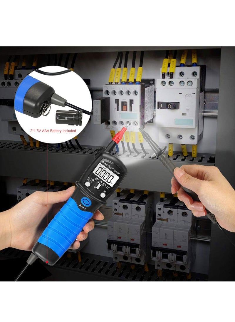 Pen Type Ac Dc Voltage Resistance Capacitance Digital Multimeter HP-38C Black/Blue