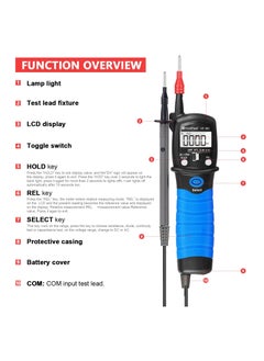 HoldPeak Pen Type Ac Dc Voltage Resistance Capacitance Digital Multimeter HP-38C Black/Blue  - Image 3