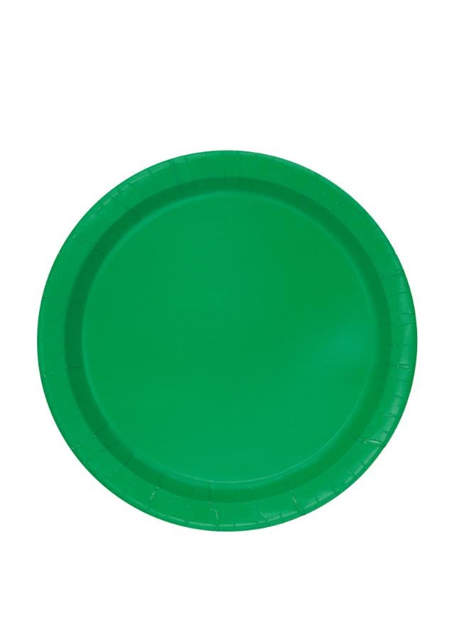 Unique Emerald Green Round Plates 9" - Image 2